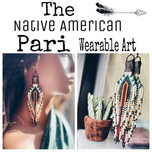 Earrings BEADS AND LEATHER